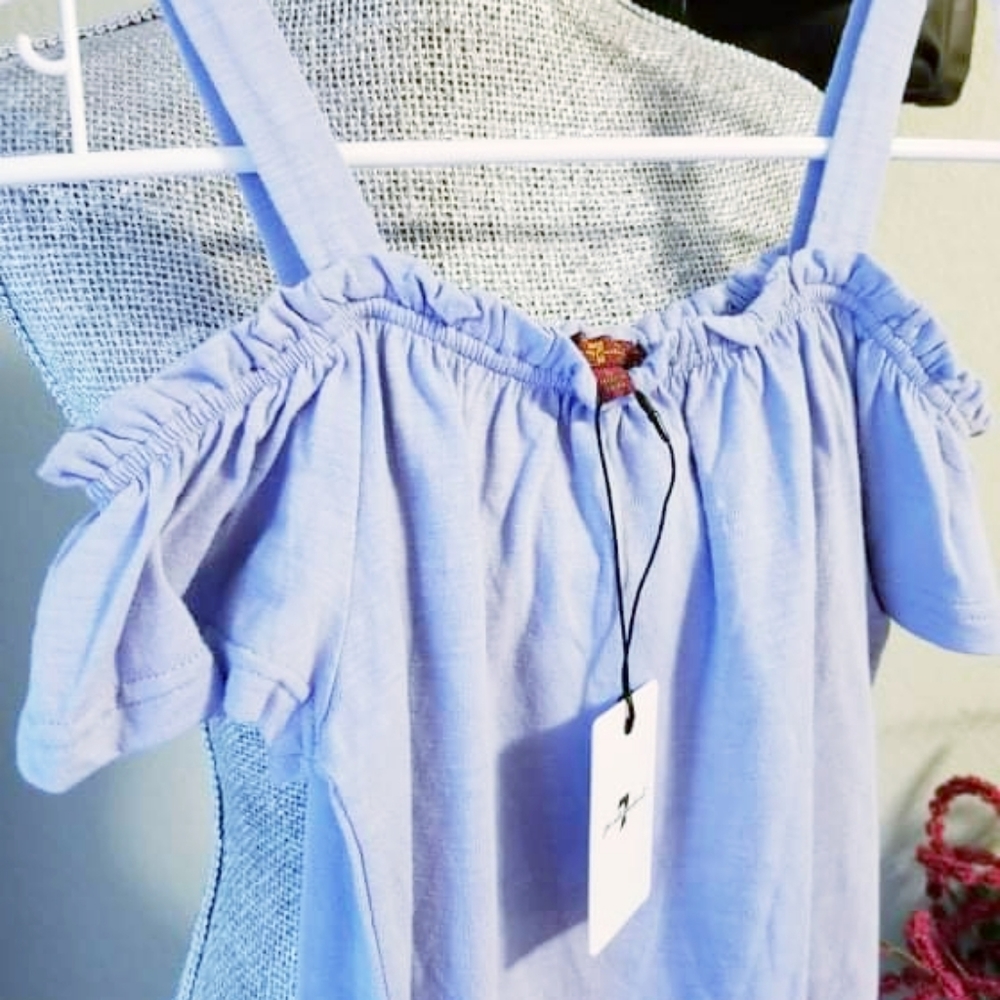 7 for all mankind girls top Size L New #1